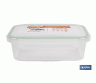 FIAMBRERA VERDE RECTANGULAR CON JUNTA BI-MATERIA MODELO YUBA 0,5 L