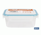 FIAMBRERA AZUL RECTANGULAR CON JUNTA BI-MATERIA MODELO YUBA 0,5 L