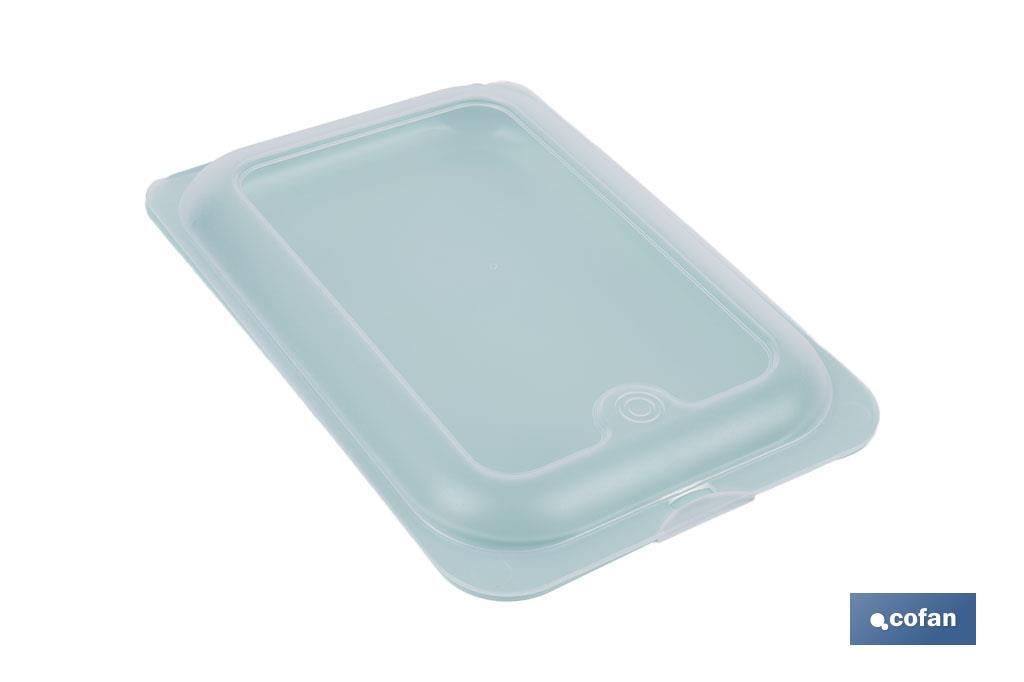 PACK DE 4  PORTAEMBUTIDOS APILABLE CREMA, AZUL, VERDE, NUDE 25 X 17 X 3 CM