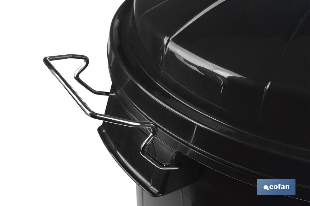 CUBO DE BASURA CON ASAS METÁLICAS 100 L