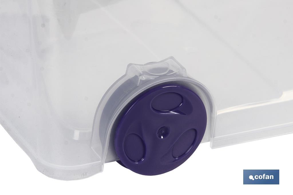 CAJA ORDENACION CON RUEDAS 30L MODELO RICORDI 73X41X18cm