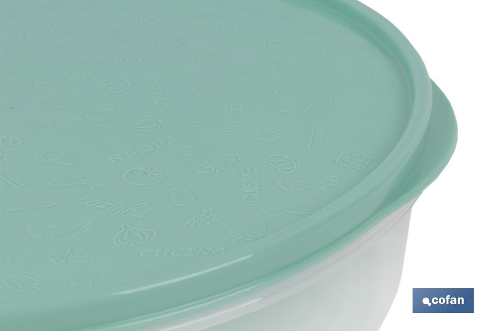 FIAMBRERA TORTILLA REDONDA VERDE  24.5X6.5cm venta unitaria