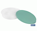 FIAMBRERA TORTILLA REDONDA VERDE  24.5X6.5cm venta unitaria