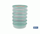 FIAMBRERA TORTILLA REDONDA VERDE  24.5X6.5cm venta unitaria