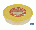 FIAMBRERA TORTILLA REDONDA AMARILLO  24.5X6.5cm