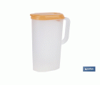 JARRA DE AGUA 2L NARANJA  MODELO MANANTIAL 25X19X9.5CM