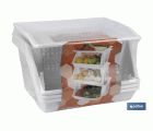 VERDULERO BLANCO 3 CESTAS  62X39X32 cm
