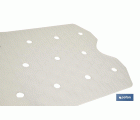 ALFOMBRA ANTIDESLIZANTE CON VENTOSAS BAÑERA/DUCHA BLANCO 36 X 72 cm