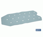 ALFOMBRA ANTIDESLIZANTE CON VENTOSAS BAÑERA/DUCHA AZUL CLARO 36 X 72 cm