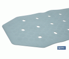 ALFOMBRA ANTIDESLIZANTE CON VENTOSAS BAÑERA/DUCHA AZUL CLARO 36 X 72 cm