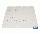Alfombrilla de baño cuadrada | Adecuada para bañera o ducha | Superficie antideslizante | Varios colores | Medidas: 53 x 53 cm