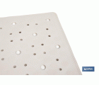 ALFOMBRA ANTIDESLIZANTE CON VENTOSAS  BAÑERA/DUCHA BLANCO 53 X 53 cm