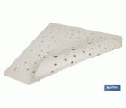 ALFOMBRA ANTIDESLIZANTE CON VENTOSAS  BAÑERA/DUCHA BLANCO 53 X 53 cm