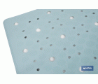 ALFOMBRA ANTIDESLIZANTE CON VENTOSAS BAÑERA/ DUCHA AZUL CLARO 53 X 53 cm