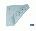 ALFOMBRA ANTIDESLIZANTE CON VENTOSAS BAÑERA/ DUCHA AZUL CLARO 53 X 53 cm