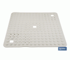 Alfombrilla de baño cuadrada | Adecuada para bañera o ducha | Superficie antideslizante | Varios colores | Medidas: 60 x 60 cm