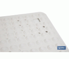 ALFOMBRA PLUS ANTIDESLIZANTE CON VENTOSAS BAÑERA/ DUCHA BLANCO 60 X 60 cm