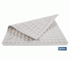ALFOMBRA PLUS ANTIDESLIZANTE CON VENTOSAS BAÑERA/ DUCHA BLANCO 60 X 60 cm