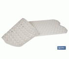 ALFOMBRA PLUS ANTIDESLIZANTE CON VENTOSAS BAÑERA /DUCHA BLANCO 40 X104 cm