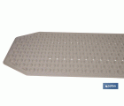 ALFOMBRA PLUS ANTIDESLIZANTE CON VENTOSAS BAÑERA/DUCHA BEIS PIEDRA 40 X104 cm
