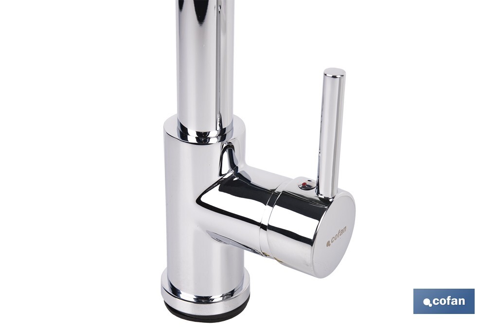 GRIFO DE COCINA MONOMANDO CON ROCIADOR