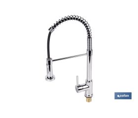 GRIFO DE COCINA MONOMANDO CON ROCIADOR