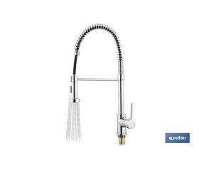 GRIFO DE COCINA MONOMANDO CON ROCIADOR