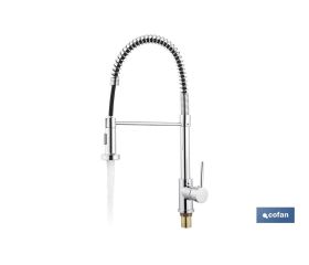 GRIFO DE COCINA MONOMANDO CON ROCIADOR