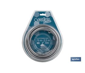 FLEXO DUCHA INOXIDABLE EXTENSIBLE 1,75/2,2M