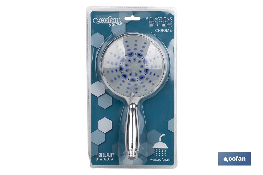 MANGO DUCHA CROMADO CON 5 FUNCIONES