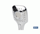 MANGO DUCHA CROMADO CON 3 FUNCIONES CON PULSADOR