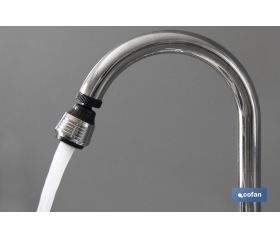 GRIFO BORBOTEADOR 2 FUNC.CON FILTRO AIREADOR AHORRO AGUA Ø38mm