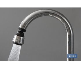 GRIFO BORBOTEADOR 2 FUNC.CON FILTRO AIREADOR AHORRO AGUA Ø38mm