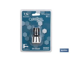 GRIFO BORBOTEADOR 2 FUNC.CON FILTRO AIREADOR AHORRO AGUA Ø38mm