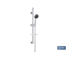 Kit de Ducha con Barra Deslizante | 3 Piezas | 5 Funciones | Fabricado en ABS Cromado