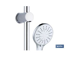 KIT DUCHA BARRA DESLIZANTE 3 PCS 5 FUNCIONES BLANCO