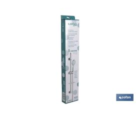 KIT DUCHA BARRA DESLIZANTE 3 PCS 5 FUNCIONES BLANCO