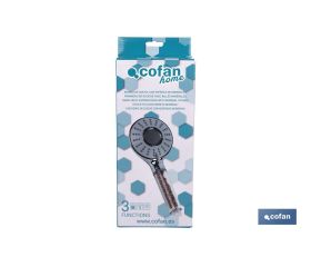 MANGO DE DUCHA IÓNICA CON ESFERAS MINERALES TRES FUNCIONES MODELO SPA