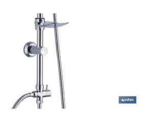 COLUMNA DE DUCHA REDONDA 5 FUNCIONES