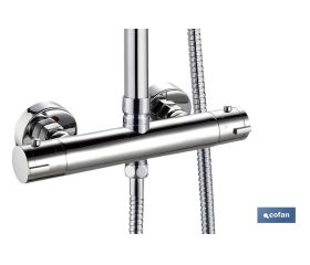 COLUMNA DUCHA 5 FUNCIONES GRIFO TERMOSTÁTICO 80-115