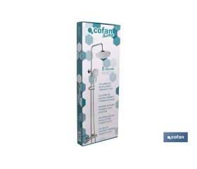 COLUMNA DUCHA 5 FUNCIONES GRIFO TERMOSTÁTICO 80-115