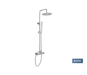 Columna de Ducha con Grifo Monomando Cromado | Con Filtro de Ahorro de Agua
