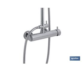 COLUMNA DUCHA CON GRIFO MONOMANDO 80- 1.40