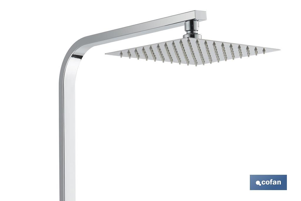 COLUMNA DE DUCHA TERMOSTATICA DISEÑO CUADRADO 90-1.40 CM