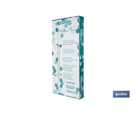 COLUMNA DE DUCHA MONOMANDO DISEÑO CUADRADO 90-1.40 CM