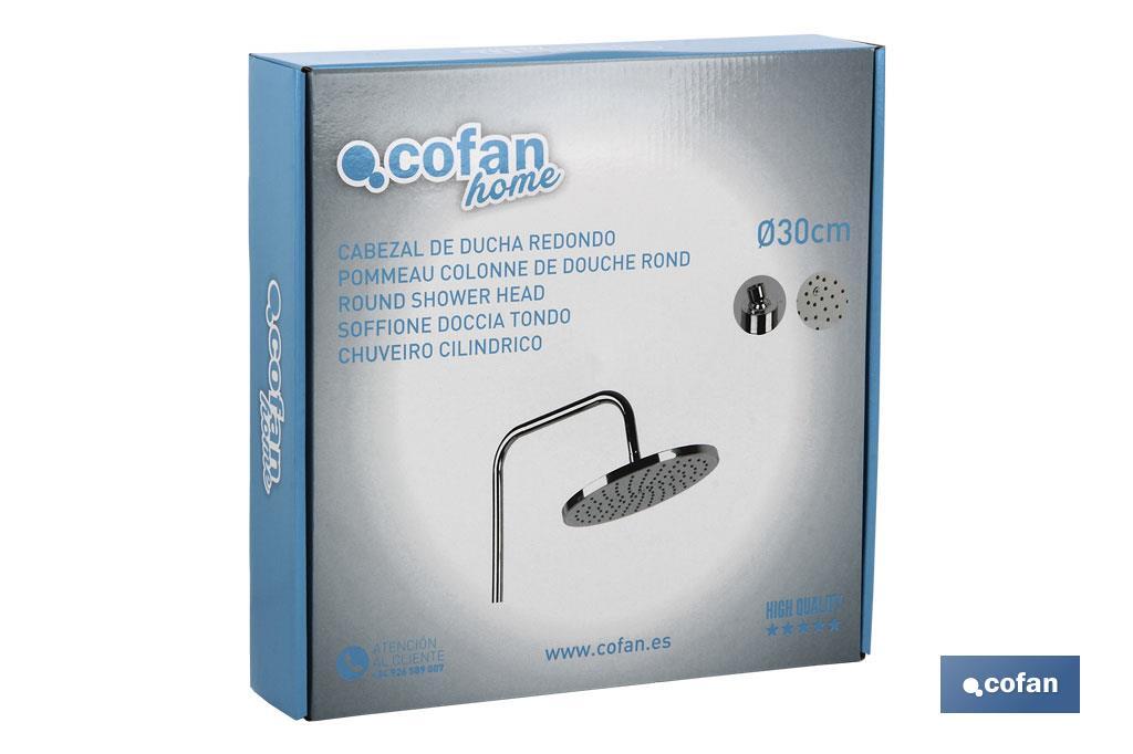 CABEZAL DUCHA REDONDO Ø 300 MM