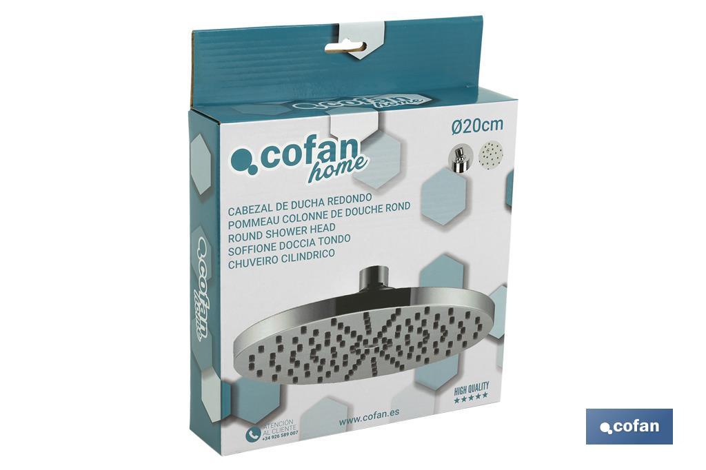 CABEZAL DUCHA REDONDO Ø 200 MM