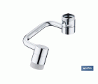 Aireador de grifo con extensión giratoria universal