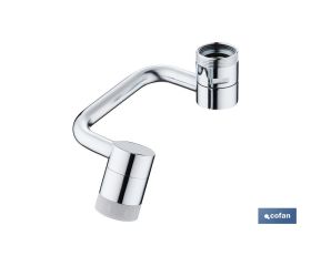 Aireador de grifo con extensión giratoria universal