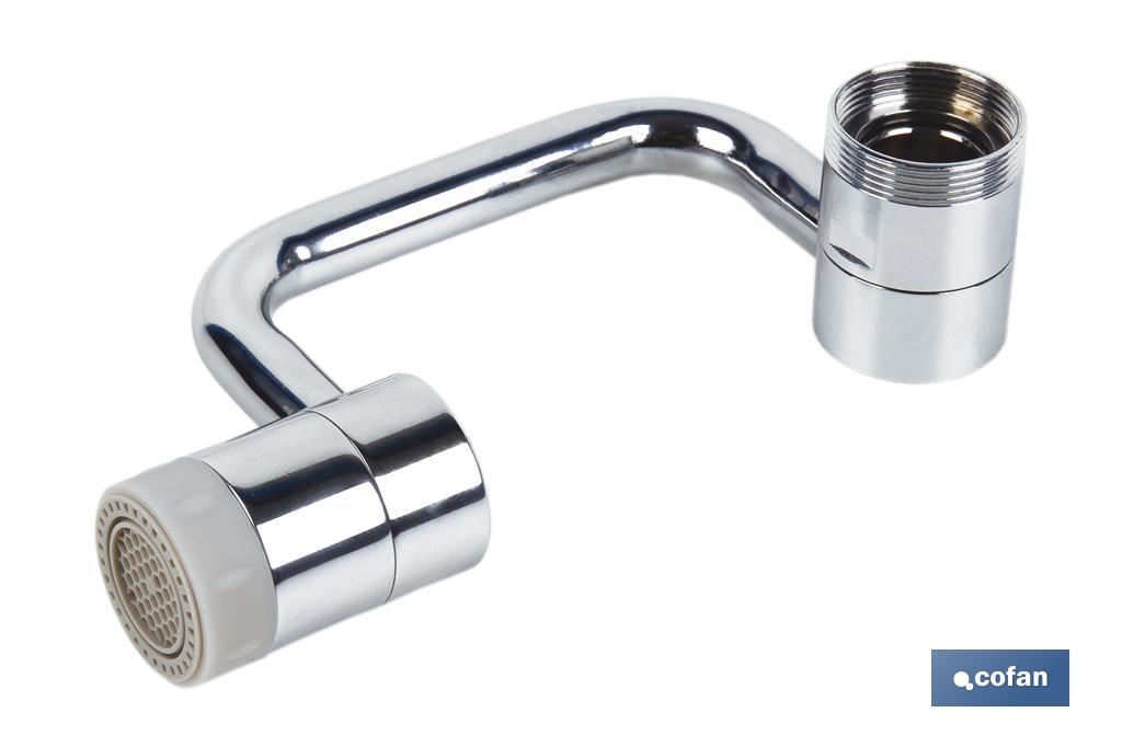 AIREADOR DE GRIFO EXTENSION GIRATORIO METRICA 24- 9X6X2.5 CM